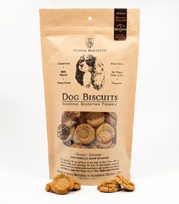 Ollie B. Biscuits: Sensitive Digestion Formula Dog Treats, Honey-Ginger Flavor (Half Pound)